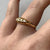 Antique Old Cut Diamond Boat Ring 18ct 18k Yellow Gold - Size L 1/2