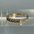 Half Eternity CZ Cubic Zirconia Ring Yellow Gold 9ct 9k - Size R