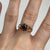 Garnet Daisy Flower Cluster Embossed Cut Out Ring 9ct 9k Yellow Gold - Size O