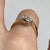 Toi Et Moi Bypass CZ Ring 14ct 14k Yellow Gold - Size Q