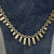 Fancy Bar Statement Necklace 9ct 9k Yellow Gold - 16" Inches