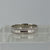 Textured Sandblast Finish Band Ring 9ct 9k White Gold - Size P