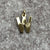 W Initial Pendant or Charm 9ct 9k Yellow Gold