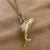 Fish Charm Pendant 9ct 9k Yellow Gold