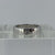 Diamond Solitaire Thick Band Wedding Ring 18ct 18k White Gold - Size J 1/2