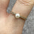 Pearl & CZ Dainty Ring 9ct 9k Yellow Gold  - Size N 1/2