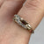 Diamond Rose Gold Bypass Pave Set Band Ring  9ct 9k Rose Gold - Size P