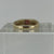 Garnet Diamond .75ct Princess Textured Band Ring 9ct 9k Yellow Gold - Size V