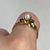 Pearl & Garnet Bypass Ring 9ct 9k Yellow Gold - Size P