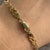 Fancy Twist Curb Link Chain Bracelet 9ct 9k Yellow Gold - 7.5" Inches