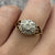 Diamond Cluster With Heart Shoulder Detail Ring 9ct 9k Yellow Gold - Size M