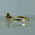 Dainty Bird Foliate Marquise Cut CZ Ring 18ct 18k Yellow Gold  - Size J