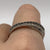 White & Black Diamond Crossover Band Ring 9ct 9k White Gold - Size S