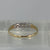 Dainty 5 Stone CZ Stacking Ring 9ct 9k Yellow Gold - Size L 1/2