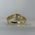 Diamond Curved Horus Eye Two Tone Gold Bespoke Ring 18ct 18k Gold - Size Q 1/2