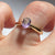 Amethyst Oval Cut Soliataire Ring 9ct 9k Yellow Gold  - Size J