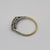 Diamond Five Stone Platinum Set Ring 18ct 18k Yellow Gold - Size M