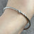 Twisted Minimal Italian Hinged Bangle Bracelet 9ct 9k White Gold