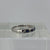 Sapphire & Cubic Zirconia Channel Set Ring 9ct 9K White Gold - Size M