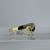 Sapphire & Diamond Channel Set Zig Zag Ring 9ct 9K Yellow Gold - Size L