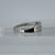 Baguette Diamond .25ct Channel Set Two Row Band Ring 9ct 9K White Gold - Size N