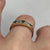 Emerald & Diamond Five Stone Pave Set Band Ring 9ct 9k Yellow Gold  - Size N