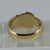 Buckle Band Ring 9ct 9k Yellow Gold - Size Q