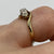 Diamond Trilogy Bypass Ring 9ct 9k Yellow Gold - Size I 1/2