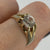 CZ Gypsy Solitaire Ring 9ct 9k Yellow Gold - Size P