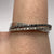 White & Black Diamond Crossover Band Ring 9ct 9k White Gold - Size S