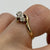 Diamond Trilogy Bypass Ring 9ct 9k Yellow Gold - Size I 1/2