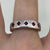 Ruby Five Stone Square Flush Set Ring 9ct 9K White Gold - Size M