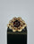 Garnet Cluster Flower Ring 9ct Yellow Gold - Size L