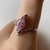 Marquise Pink Cubic Zirconia Twist Ring 9ct 9k White Gold - Size P 1/2