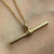 T Bar Pendant 9ct 9k Yellow Gold