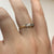 Antique Diamond Tilogy Platinum Setting 18ct 18k Yellow Gold - Size O