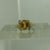 Citrine Oval Diamond Accent Ring 9ct 9k Yellow Gold  - Size N 1/2