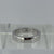 Diamond Solitaire Thick Band Wedding Ring 18ct 18k White Gold - Size J 1/2