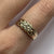 Diamond Braid Weave  Ring 9ct 9k Yellow Gold  - Size O 1/2