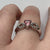 Pink Tourmaline Heart With Diamond Accents Ring White Gold 9ct 9k - Size M