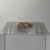 Diamond Croissant Band Ring 9ct 9k Yellow Gold - Size M