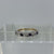 Sapphire & Diamond Half Eternity Ring 9ct 9K Yellow Gold - Size H 1/2