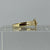 Belt Buckle Textured Ring 9ct 9k Yellow Gold - Size R