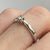 Diamond .10ct Solitaire Engagement Ring 18ct 18k White Gold  - Size K