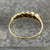 Sapphire & Diamond Channel Set Stacking Ring 9ct 9k Yellow Gold - Size Q 1/2