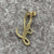 L Initial Script Pendant or Charm 9ct 9k Yellow Gold