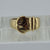 Buckle Band Ring 9ct 9k Yellow Gold - Size Q