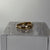 Diamond Croissant Band Ring 9ct 9k Yellow Gold - Size M