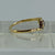 Diamond Heart Trilogy Platinum Set Bypass Ring 18ct 18k Yellow Gold  - Size M