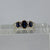 Sapphire Trilogy Diamond .14ct Accent Ring 9ct 9k Yellow Gold - Size N